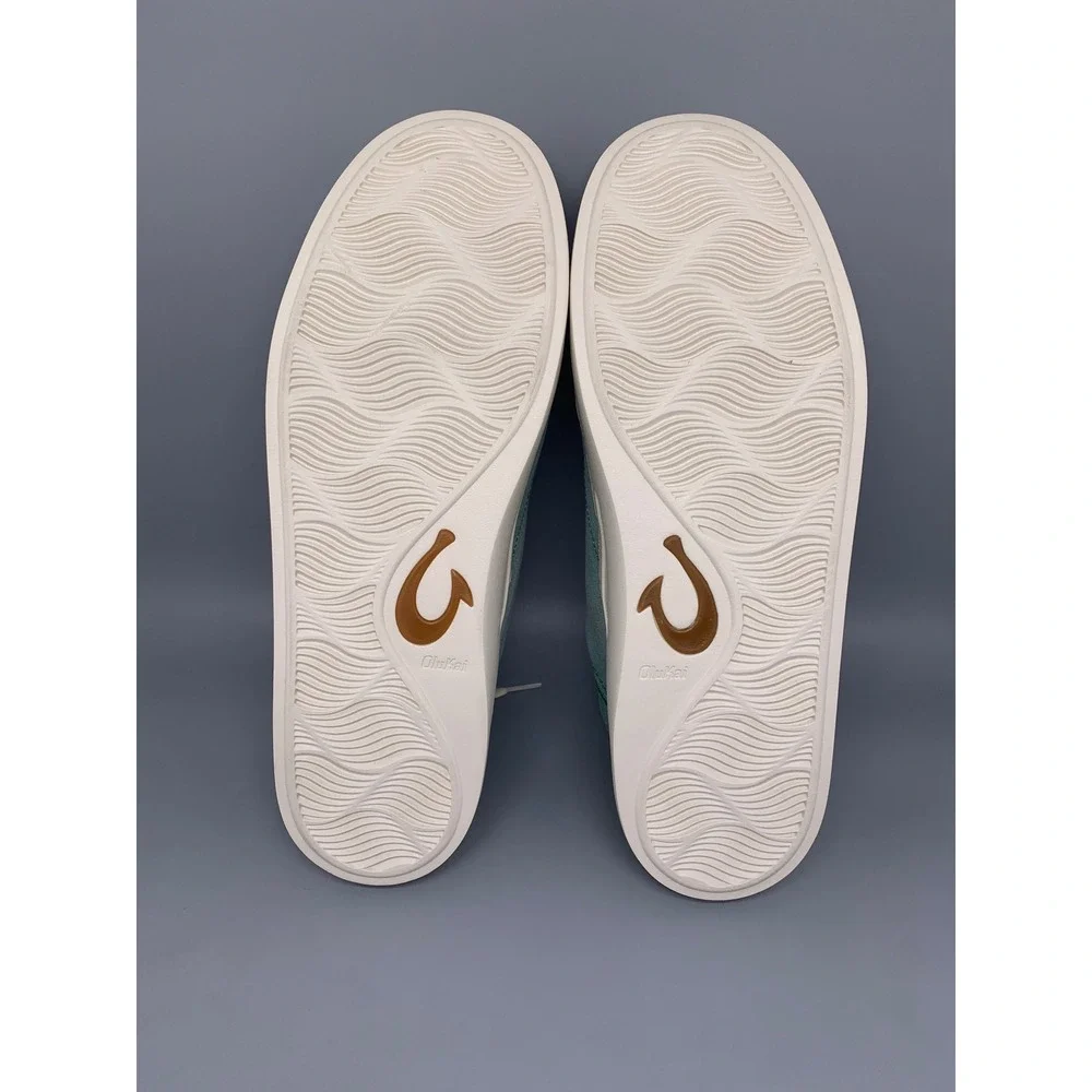 OluKai Tradewind Green Canvas Slip On Sneakers 10533-8Z8Z Men's Sz 12 NWT